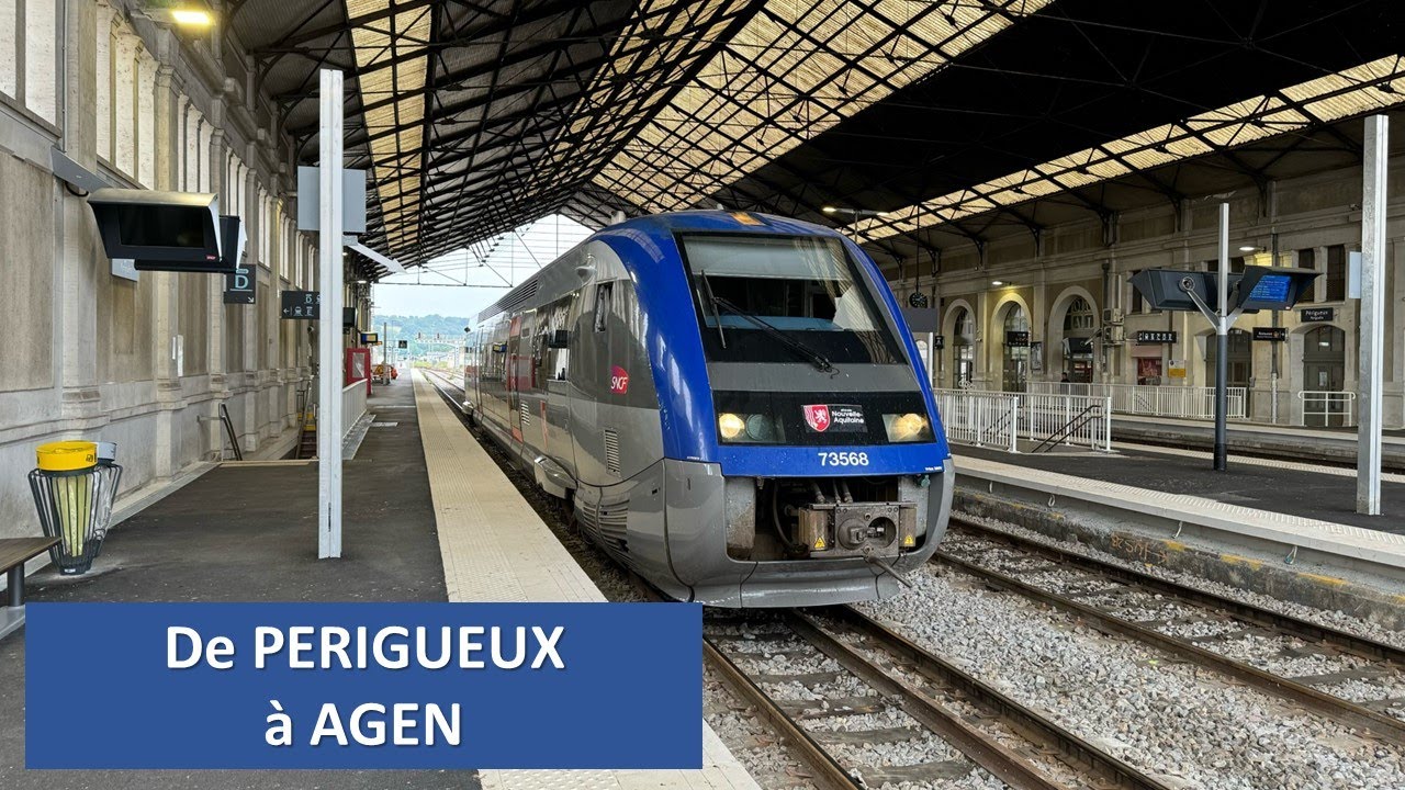 [Cab Ride] [4K] De Périgueux à Agen en cabine du X73568