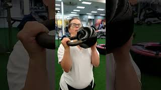 Sarah and Atlas 8 kg #motivation #workout #kettlebell #strengthtraining #sport #kettlebellsport