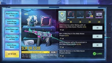 Call of Duty Mobile How To Slide 50 Meters in the Slide Boost Palylist Matches Task Complete 💯✅.