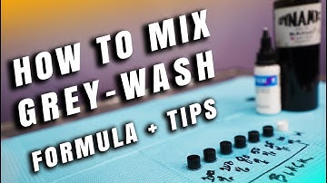 HOW TO MIX GREYWASH FOR BLACK N GREY TATTOOS
