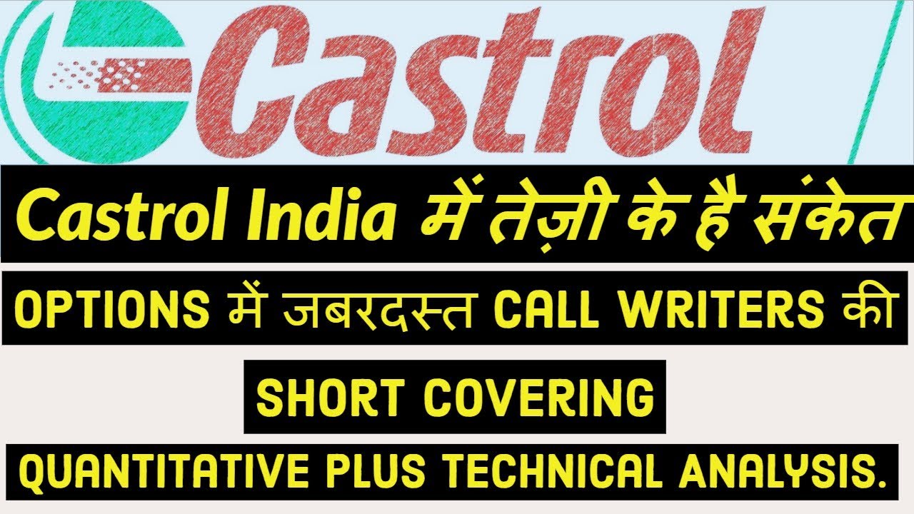Castrol India में तेज़ी के है संकेत Options में जबरदस्त call writers की