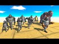 PRIMATES NEIGHBORS attack GORO ARBS - Animal Revolt Battle Simulator