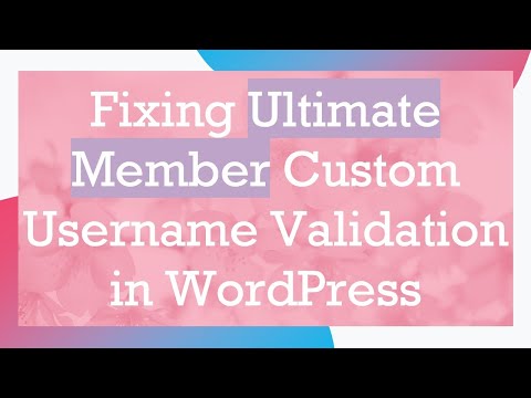 Fixing Ultimate Member Custom Username Validation in WordPress
