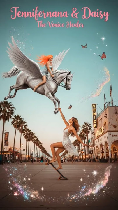 Pegasus✨️ Me & Daisy The Venice Healer @WaWaDTVH  #clevelandohio #venicebeach  #DreamScreenAI #ai