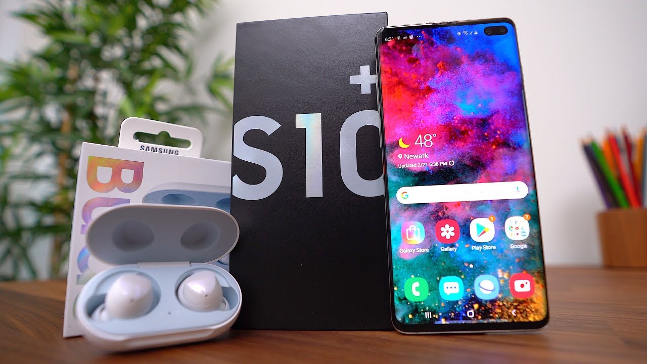 Samsung Galaxy S10+ AND Galaxy Buds Unboxing!