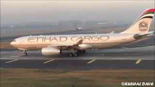 Etihad Cargo A330 Takeoff Compilation| Mumbai Airport|Cargo Airlines and Aircraft.