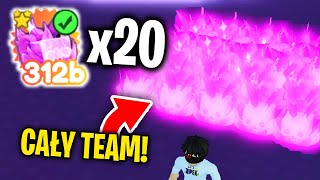 MAM CAŁY TEAM w DARK MATTER GALAXY MITYKACH! w PET SIMULATOR X w Roblox