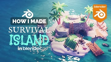 Survival Island in Blender - 3D Modeling Process | Polygon Runway