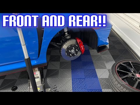 HONDA CIVIC TYPE R BRAKE PAD CHANGE DIY