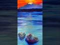 SUNSET PAINTING Reveal!🤩 #artinspiration #paintingvideo #myartistlife #sunsetpainting #artwork