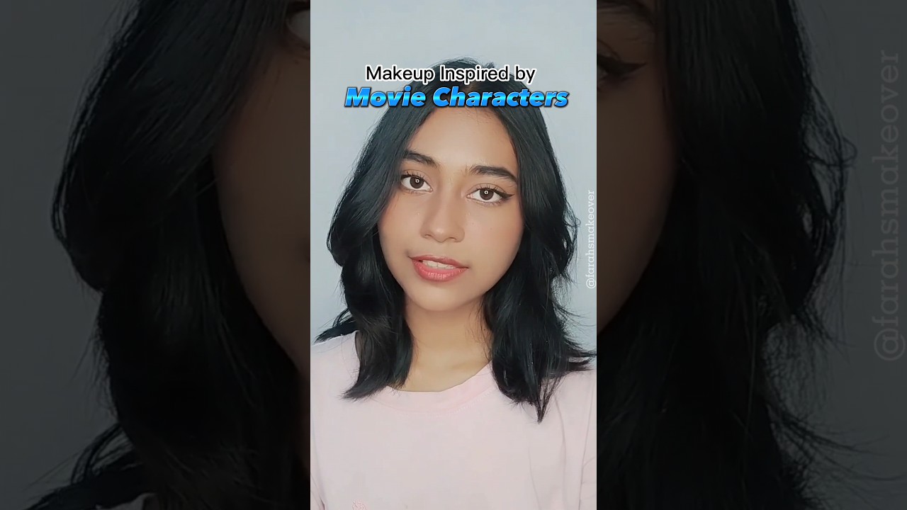 Makeup Inspired by Movie Characters 🎬 #shorts #makeup #youtubeshorts