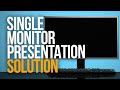 SINGLE MONITOR SOLUTION | How To Run OBS And Any Presentation Software With One Monitor