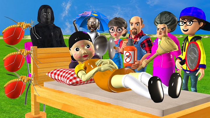 Scary Teacher 3D vs Squid Game Challenge 5 Times Who Faster Mosquito Bite Squid Girl Sleeping