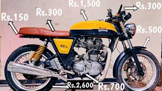 How I modified my Royal Enfield  GT 535 in just 4,000Rs.| CompleteRestoration.