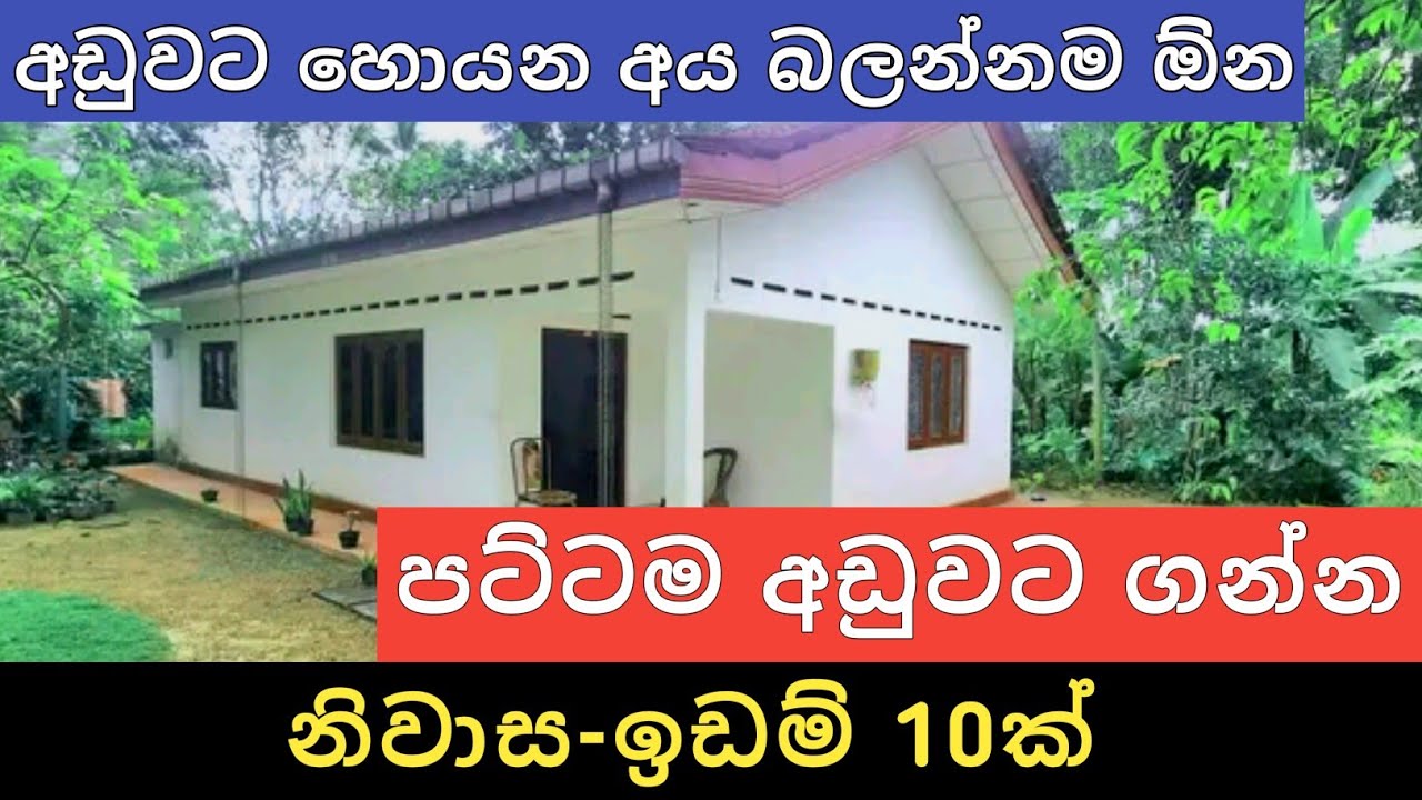 පට්ට අඩුවට නිවාස ඉඩම් 10ක් | Aduwata gewal idam | House for sale | Land for sale | Ikman selling 