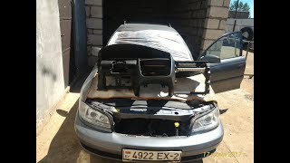 Снятие передней панели (торпеды) на Opel Omega B или как Я меняю лобовое стекло. Часть первая.