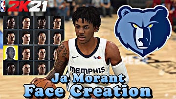 NBA 2K21 NEXT GEN BEST JA MORANT FACE CREATION!!! | Make Your Player Look Like Ja Morant!!!