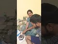 Mere anniversary ka cake cut karte huye mai aur mere hubby