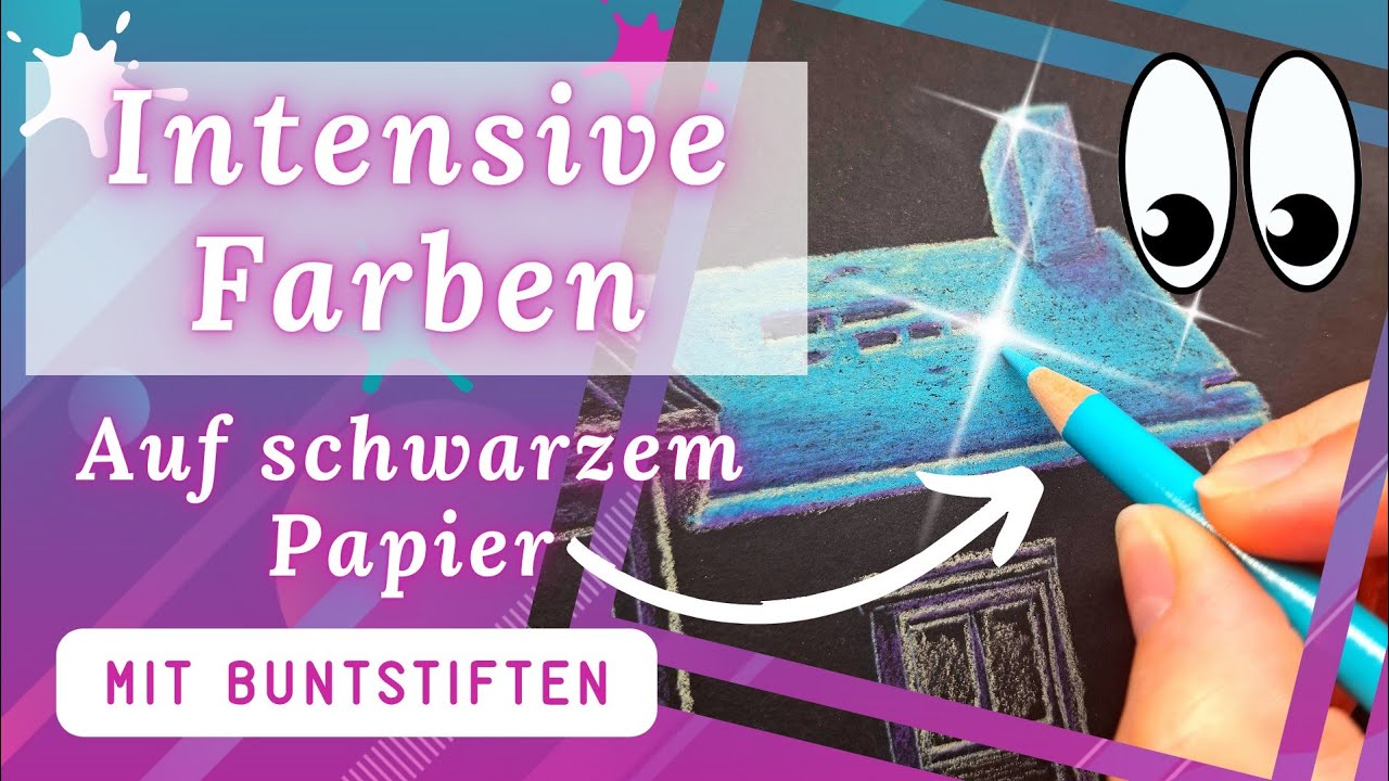 GEHEIMNIS GELÜFTET: So bringst du Buntstifte auf SCHWARZEM PAPIER zum LEUCHTEN! ✨ (Die 3 PRO-Tricks)