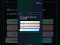 JS Interview Question: Which keyword skips loop iteration?