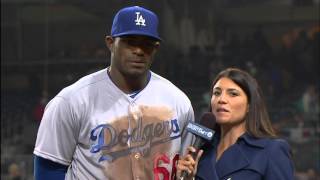 4 5 SOT Alanna Rizzo with Yasiel Puig Walkoff Interview