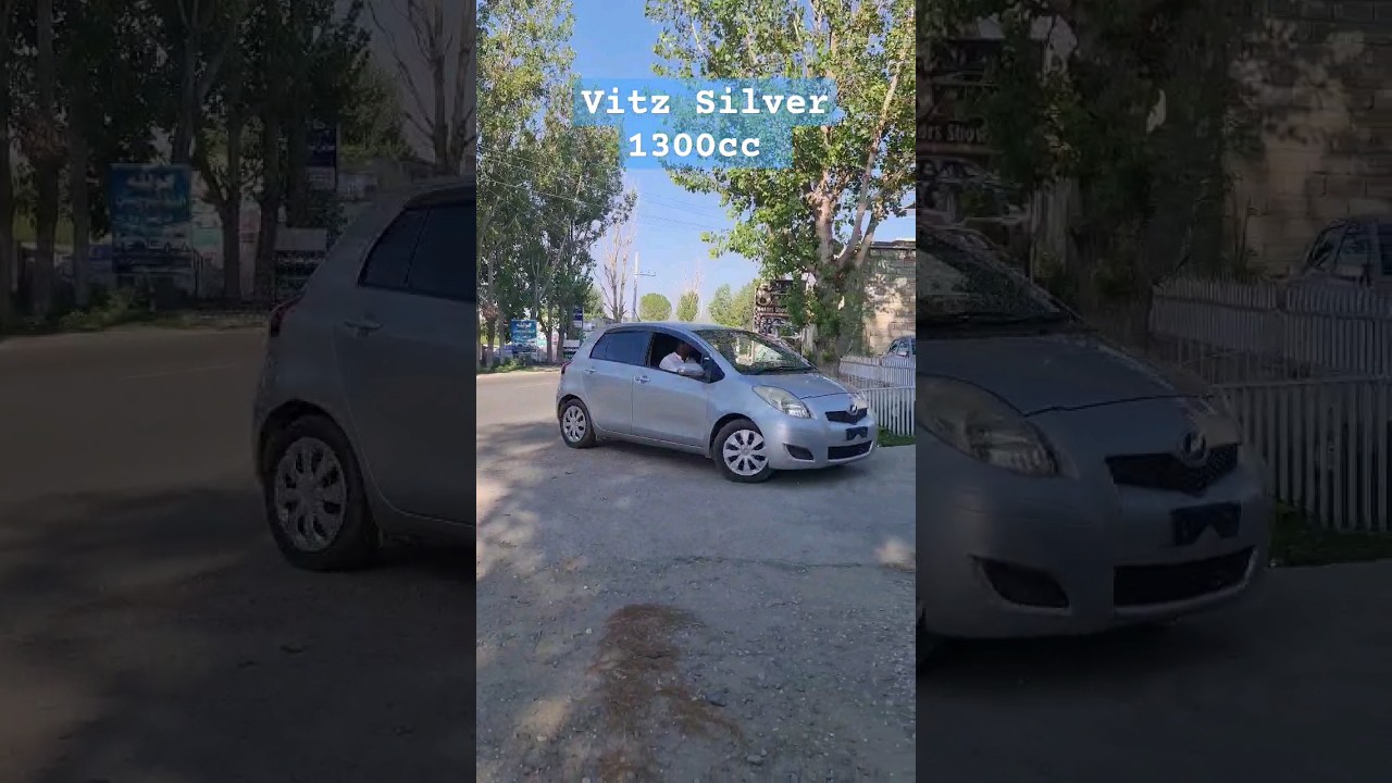 Fresh vitz arrived : Silver 1300cc Push Start 