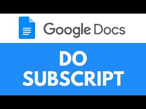 How To Do Subscript in Google Docs | Insert Subscript Formatting | Google Docs Tutorial