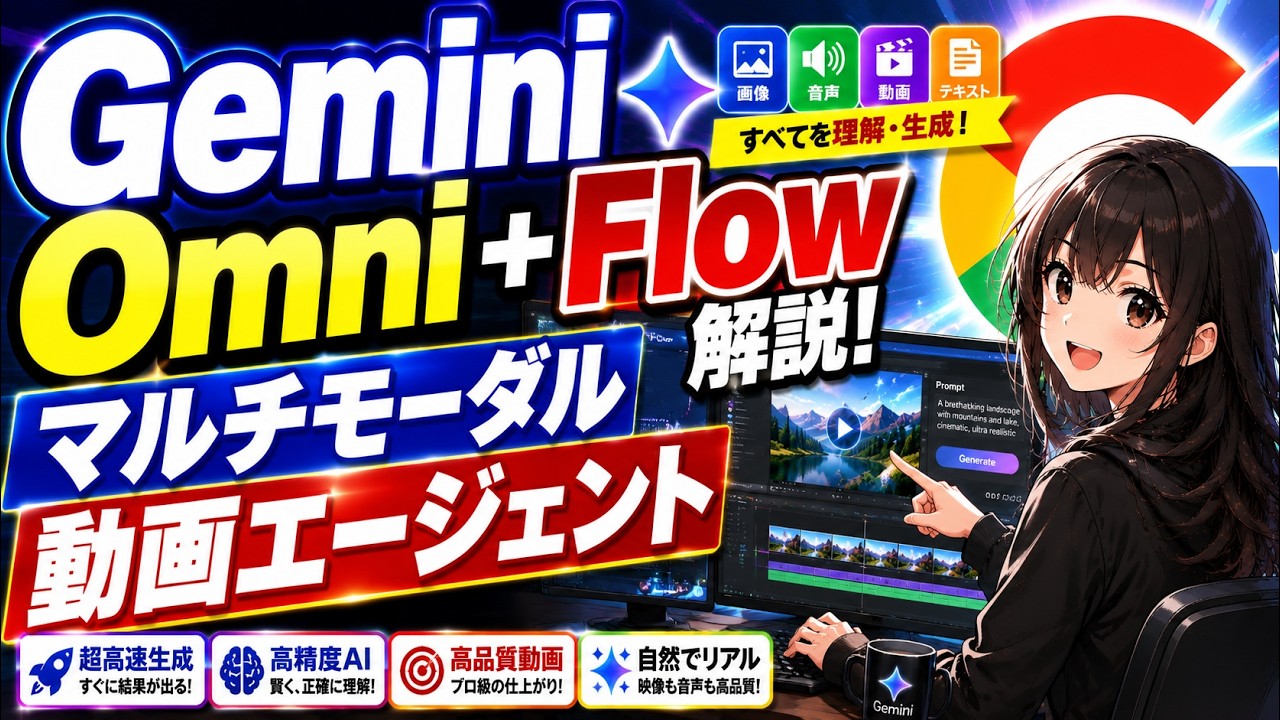 Gemini Omniが変えるAI動画制作｜Flowは“編集画面”から“共創スタジオ