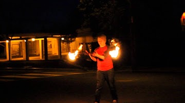 Fire Staff spinning