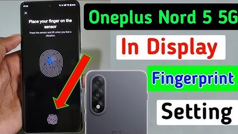 Oneplus nord 5 5g me display fingerprint lock kaise lagaye/how to set pattern lock in oneplus nord 5