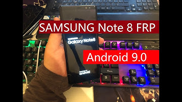 SAMSUNG Note 8 FRP/Google Lock Bypass Android 9.0 with COMBINATION and PC/USB Cable