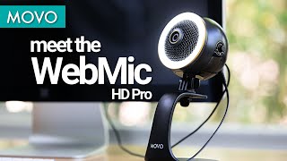 Introducing The Movo Webmic Hd Pro An All-In-One Hd Webcam, Mic And Led Light