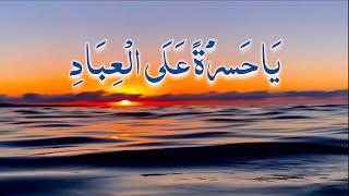 يَا حَسْرَةً عَلَى الْعِبَادِ  || ياسر الدوسرى || سورة يس || حالات واتس اب قران