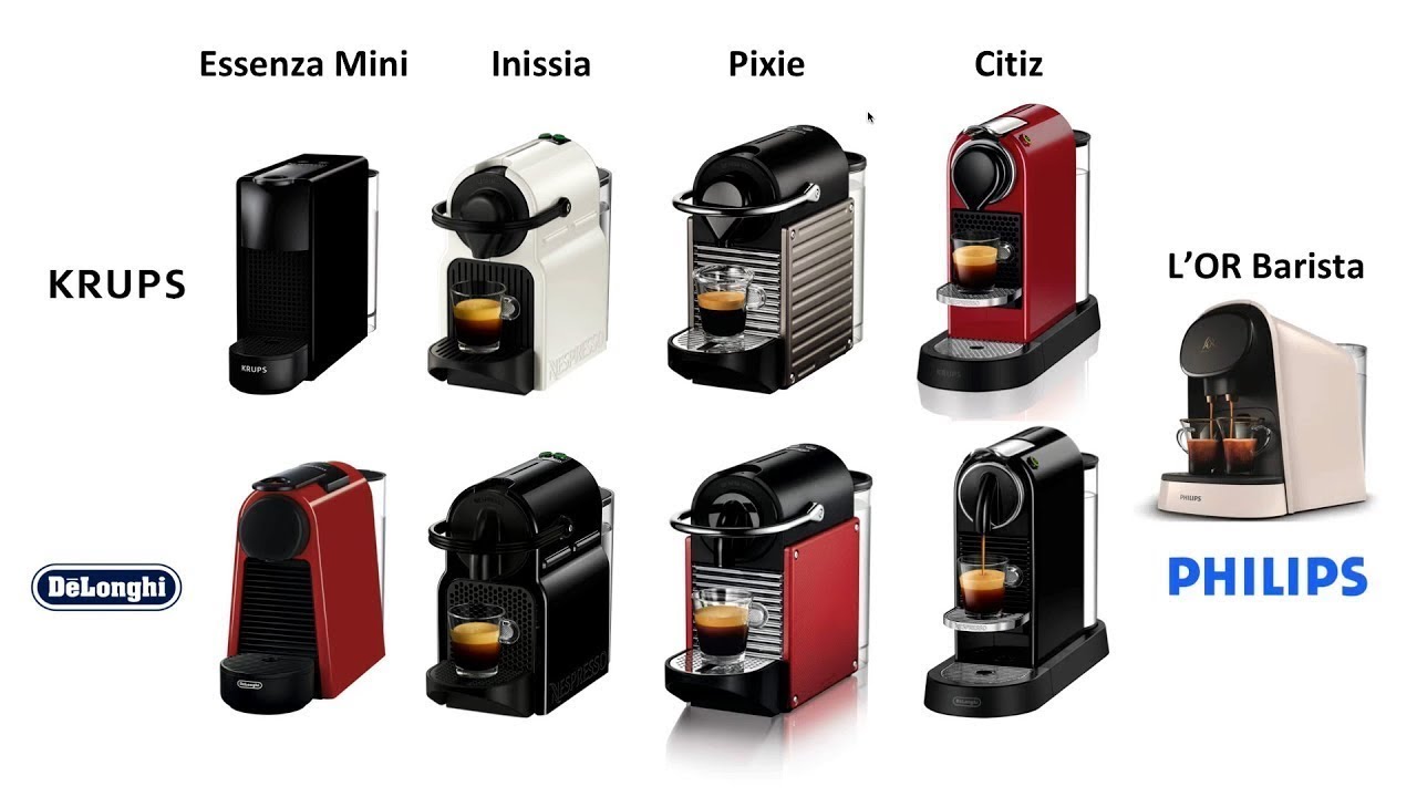NESPRESSO, All the models