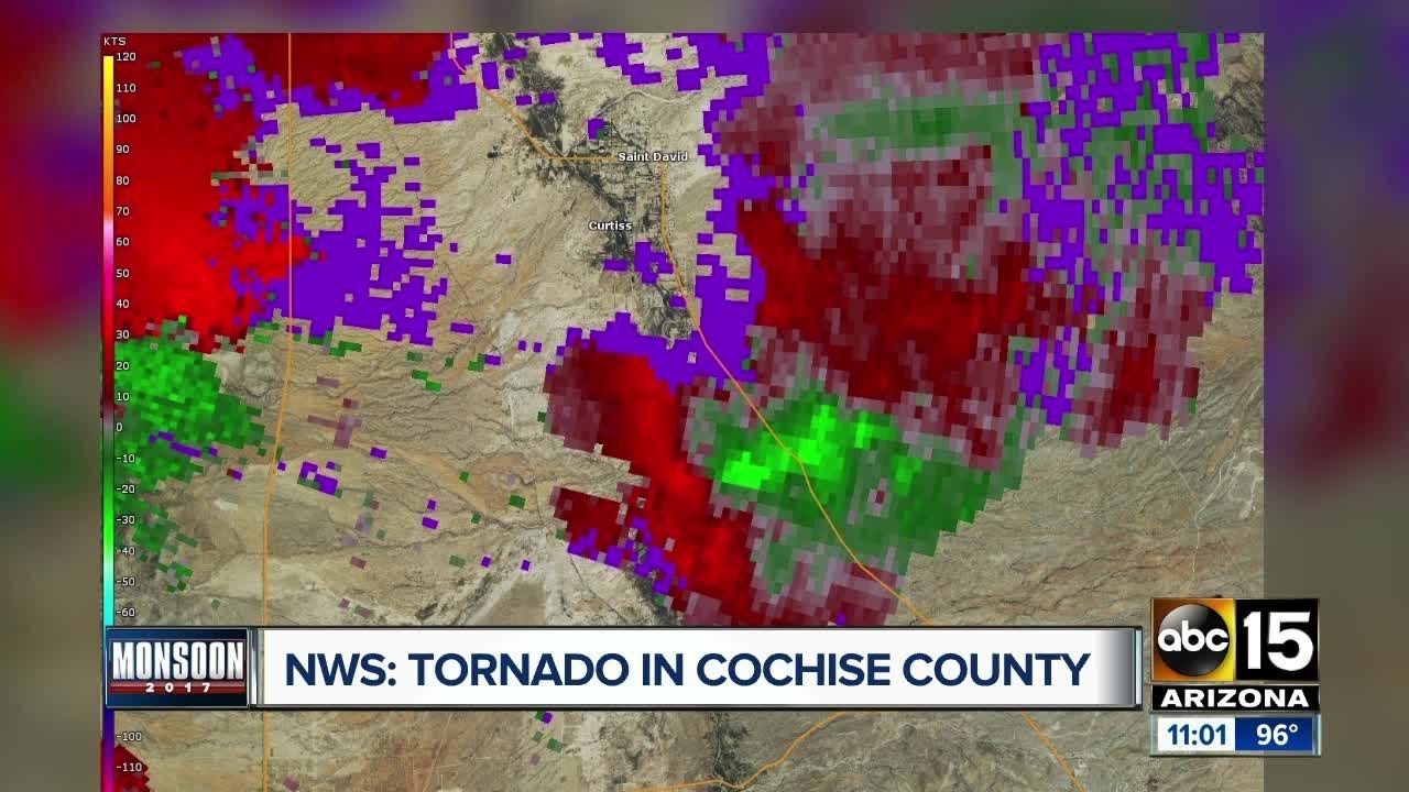 Tornado confirmed Saturday southeast of Tucson in Cochise County YouTube