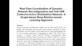 Real Time Coordination of Dynamic Network Reconfiguration and Volt VAR Control in Active Distributio