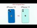 iPhone 13 iOS 16 vs iPhone 11 iOS 16 | SPEED TEST