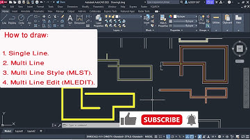 شرح إعدادات رسم MULTILINE في برنامج الأوتوكاد 2023