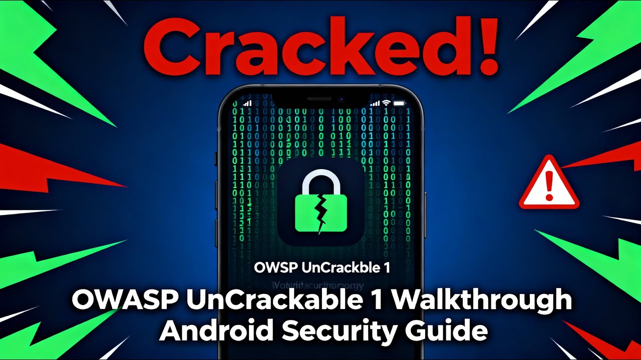 Android Reverse Engineering: OWASP UnCrackable 1 Solved - YouTube