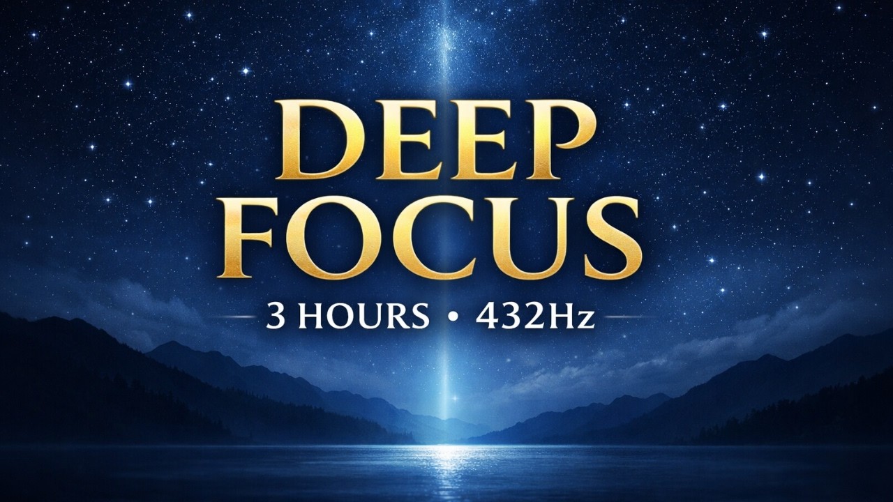 AUMORA | Deep Focus Alpha Waves 432Hz 🌙 | 3 Hours Smooth Study Music