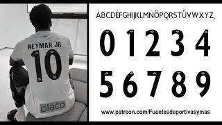 Tipografia Santos 2024 - 25 Santos Font 2024 - 25 Fonte Santos 2025