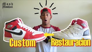 REVIVIENDO UNOS JORDAN 1 (Restauración y Custom) - Mosh Moshan - YouTube