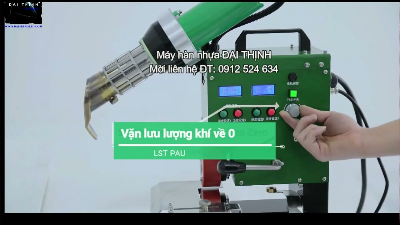 Máy hàn bạt biển quảng cáo LST PAU - YouTube