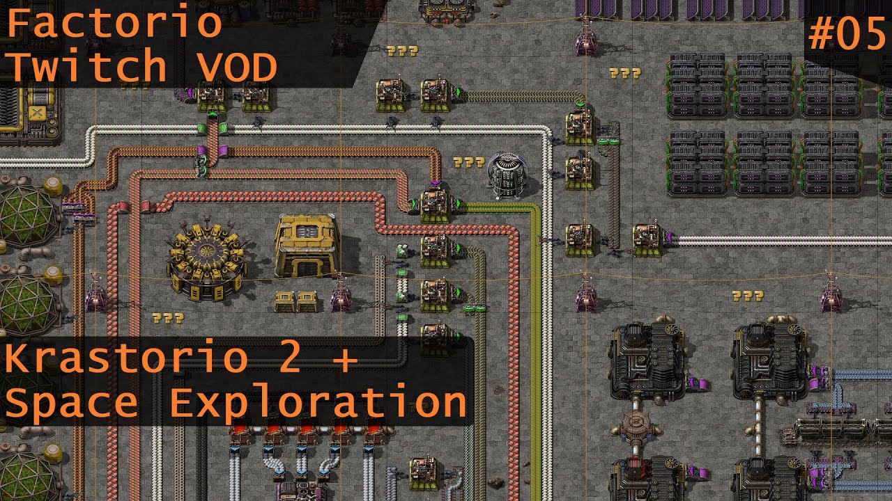 [Twitch VOD] Factorio Modded: Krastorio 2 + Space Exploration 05 - YouTube