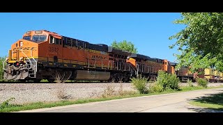 😎 Long BNSF Double-Stack! 👍👍 (High-Def!)