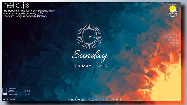 Hướng dẫn sử dụng rainmeter win 10	Informational, Transactional