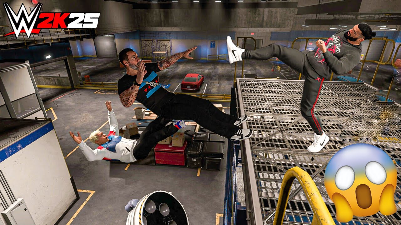 Роман Рейнс уничтожил Коди Роудса и CM Панка за кулисами — геймплей WWE 2K25