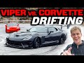 Dodge viper vs corvette z06  tearing up european mountainroads