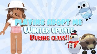 Playing The Adopt Me Winter update| Live reaction| Hilarious