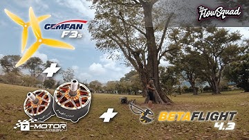 Testing session | Betaflight 4.3 | New Gemfan F3s | T-motor MCK v3